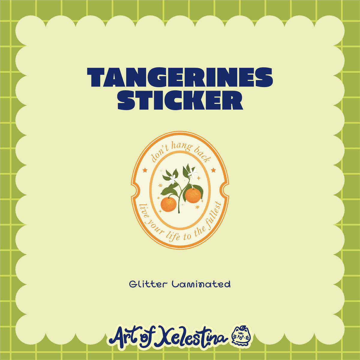 Tangerines Waterproof Vinyl Stickers