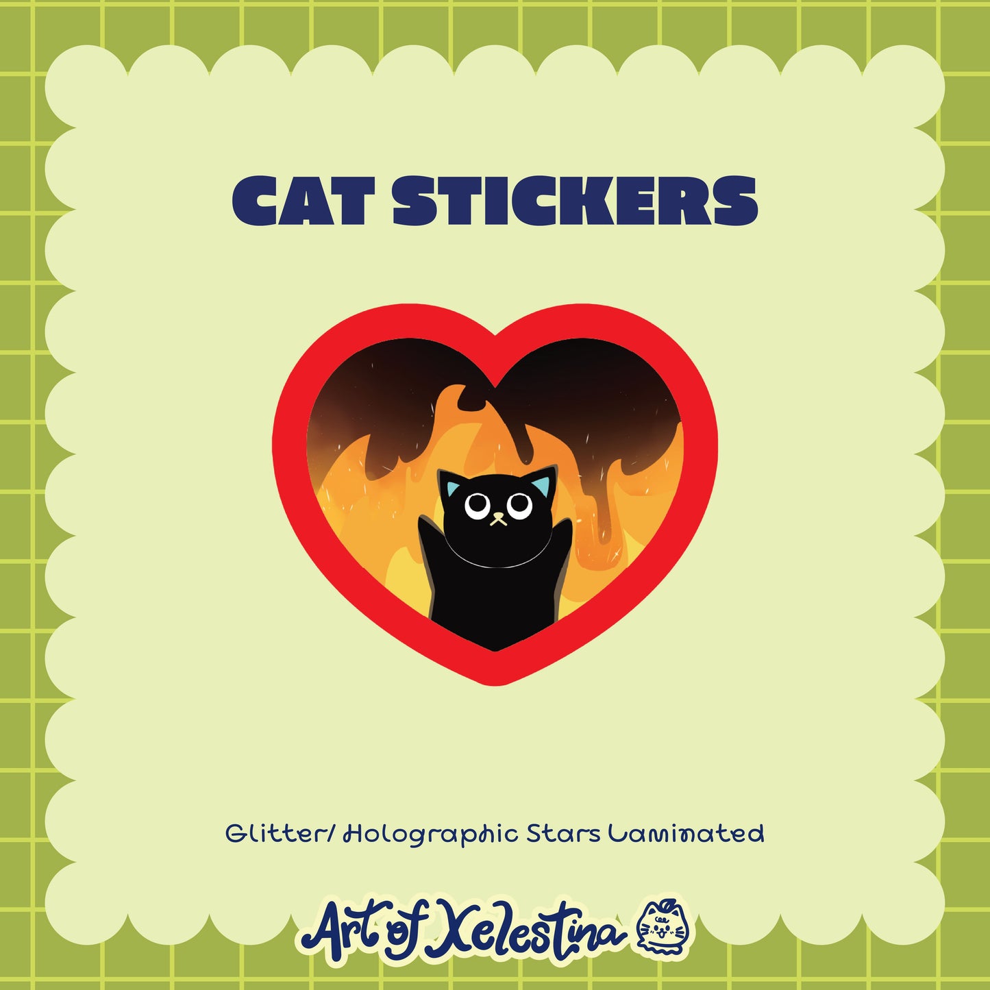Waterproof Cat Vinyl Stickers