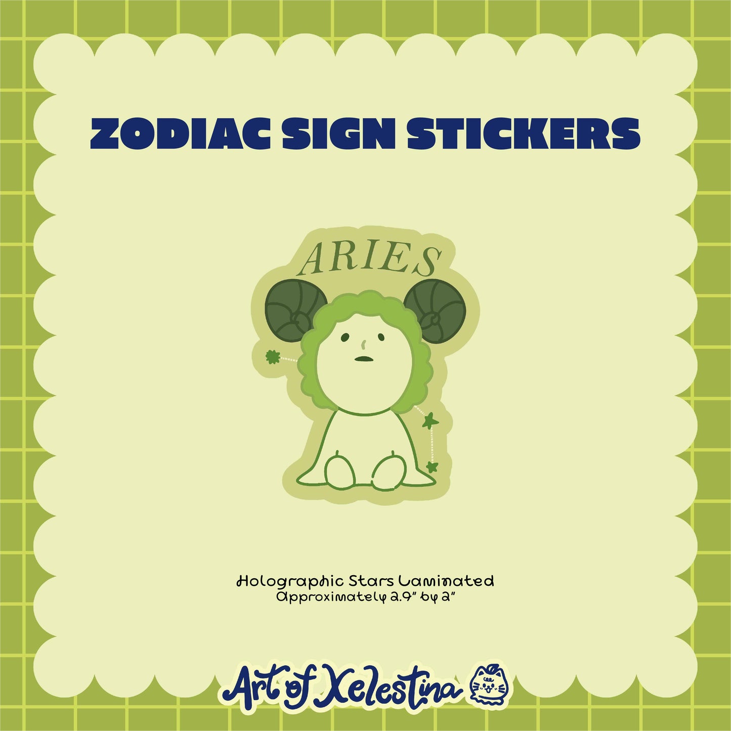 Smiski Zodiac Waterproof Vinyl Stickers