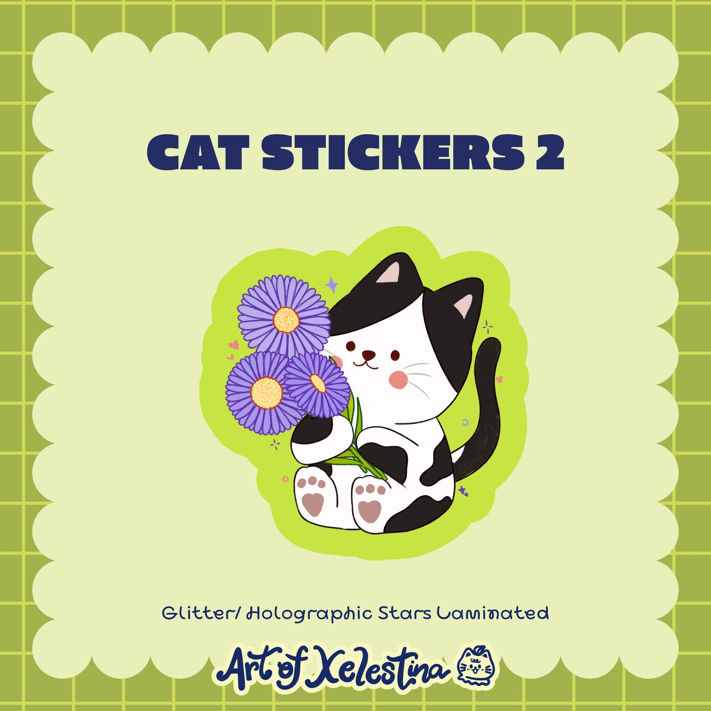 Waterproof Cat Vinyl Stickers Part 2