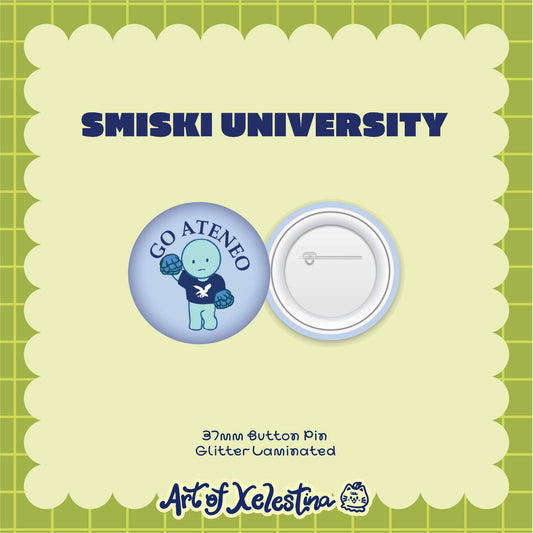 Smiski Universities Button Pins