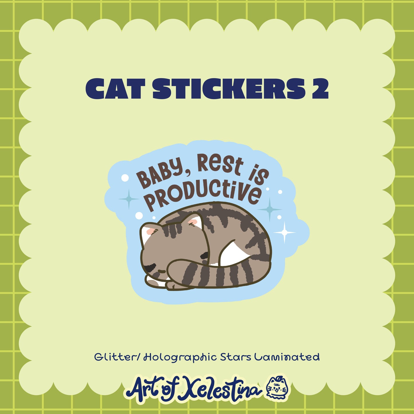 Waterproof Cat Vinyl Stickers Part 2