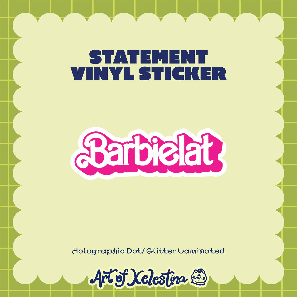 Statement Art Waterproof Vinyl Stickers