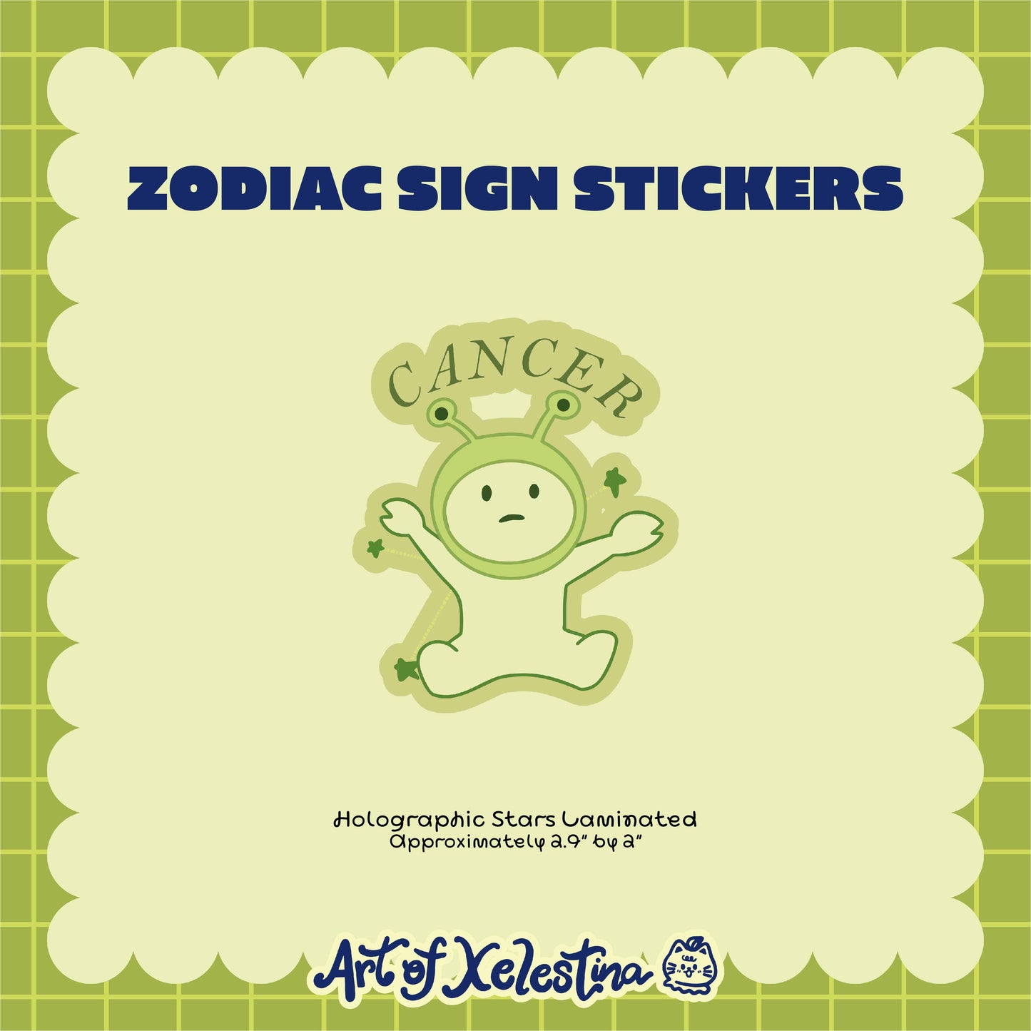 Smiski Zodiac Waterproof Vinyl Stickers