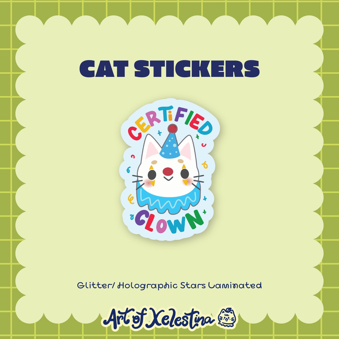 Waterproof Cat Vinyl Stickers