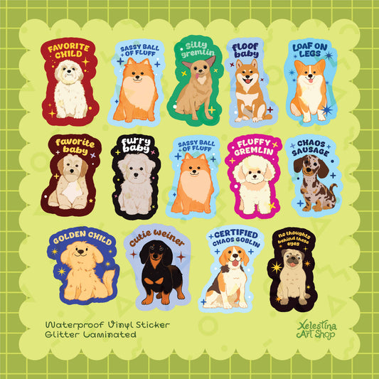 Dog Waterproof Vinyl Stickers 🐶
