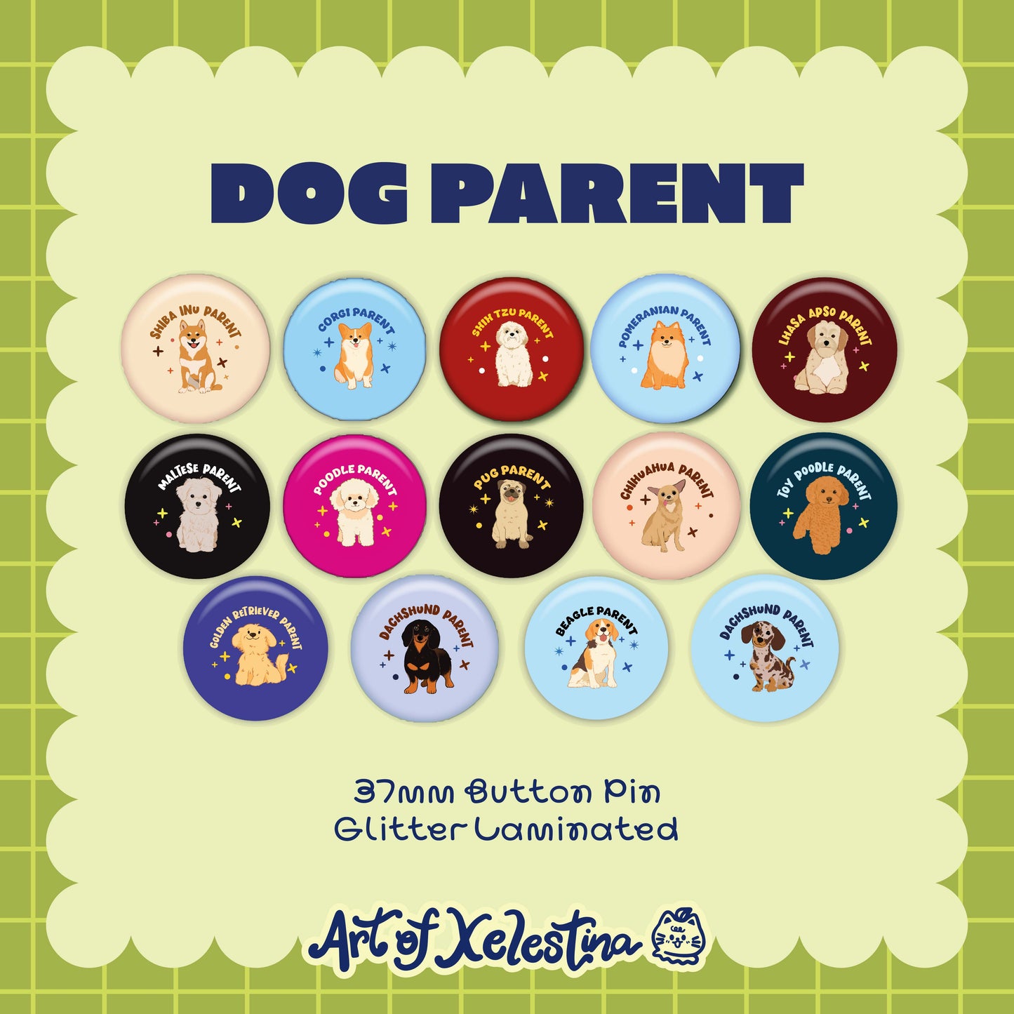 Dog Parents Button Pins
