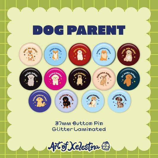 Dog Parents Button Pins