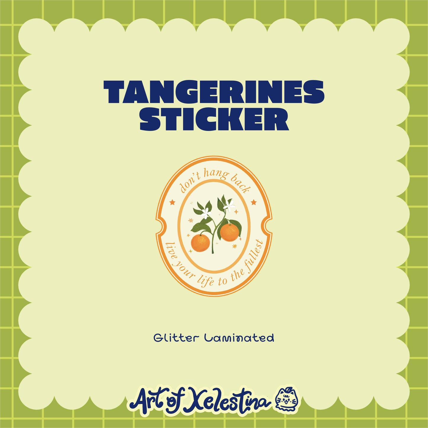 Tangerines Waterproof Vinyl Stickers