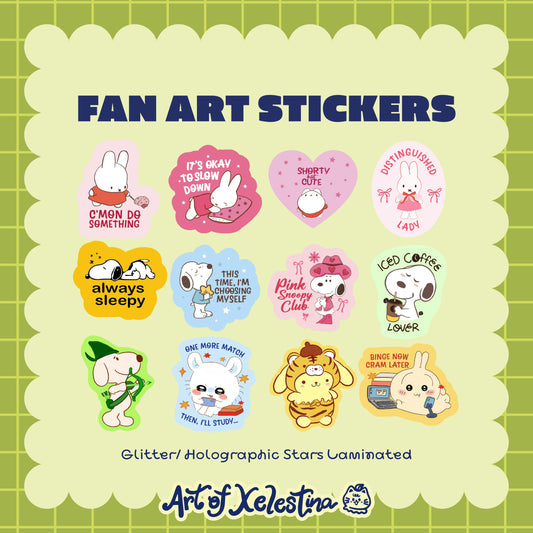 Waterproof Fanart Vinyl Stickers