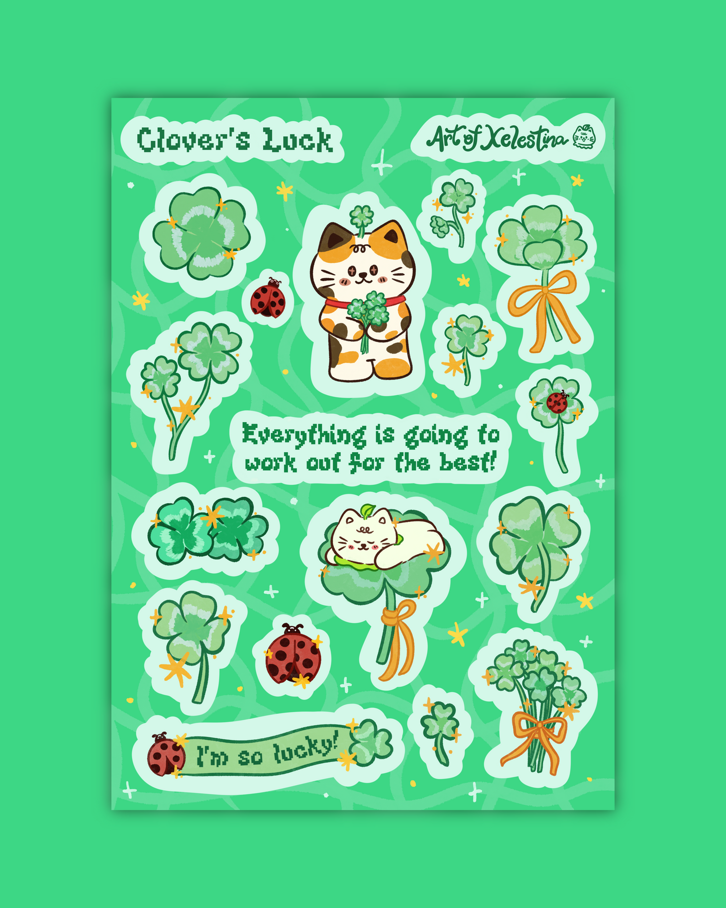 Clover's Luck Sticker Sheet