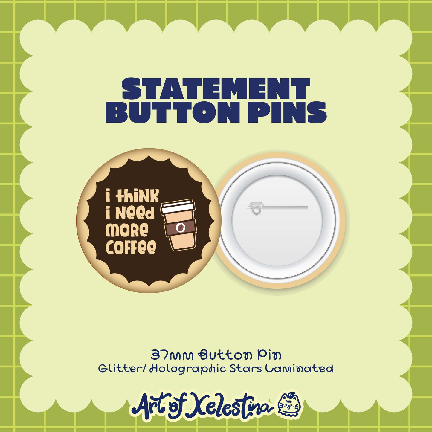 Statement Button Pins