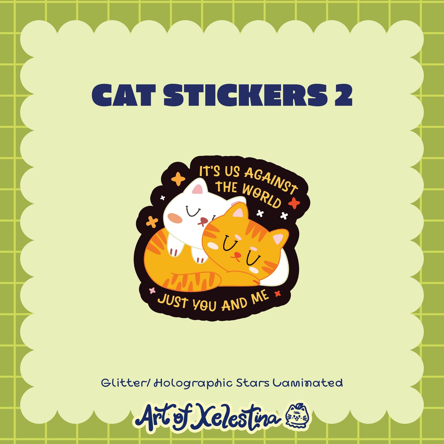 Waterproof Cat Vinyl Stickers Part 2