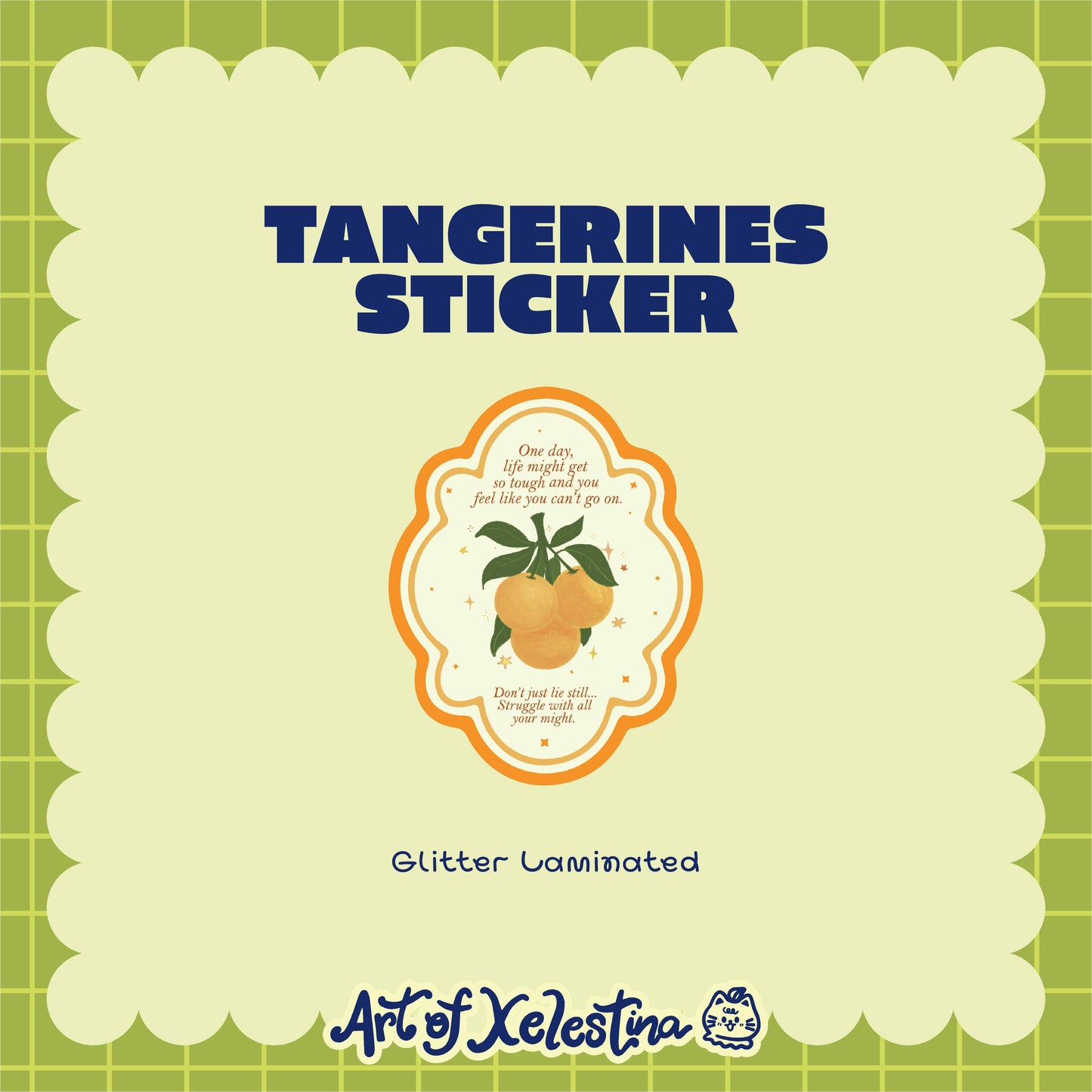 Tangerines Waterproof Vinyl Stickers