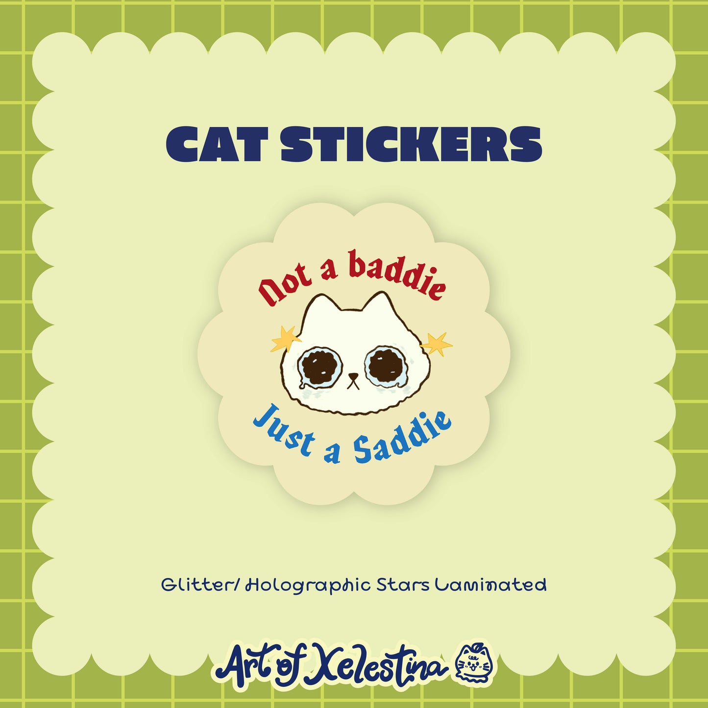 Waterproof Cat Vinyl Stickers Part 3