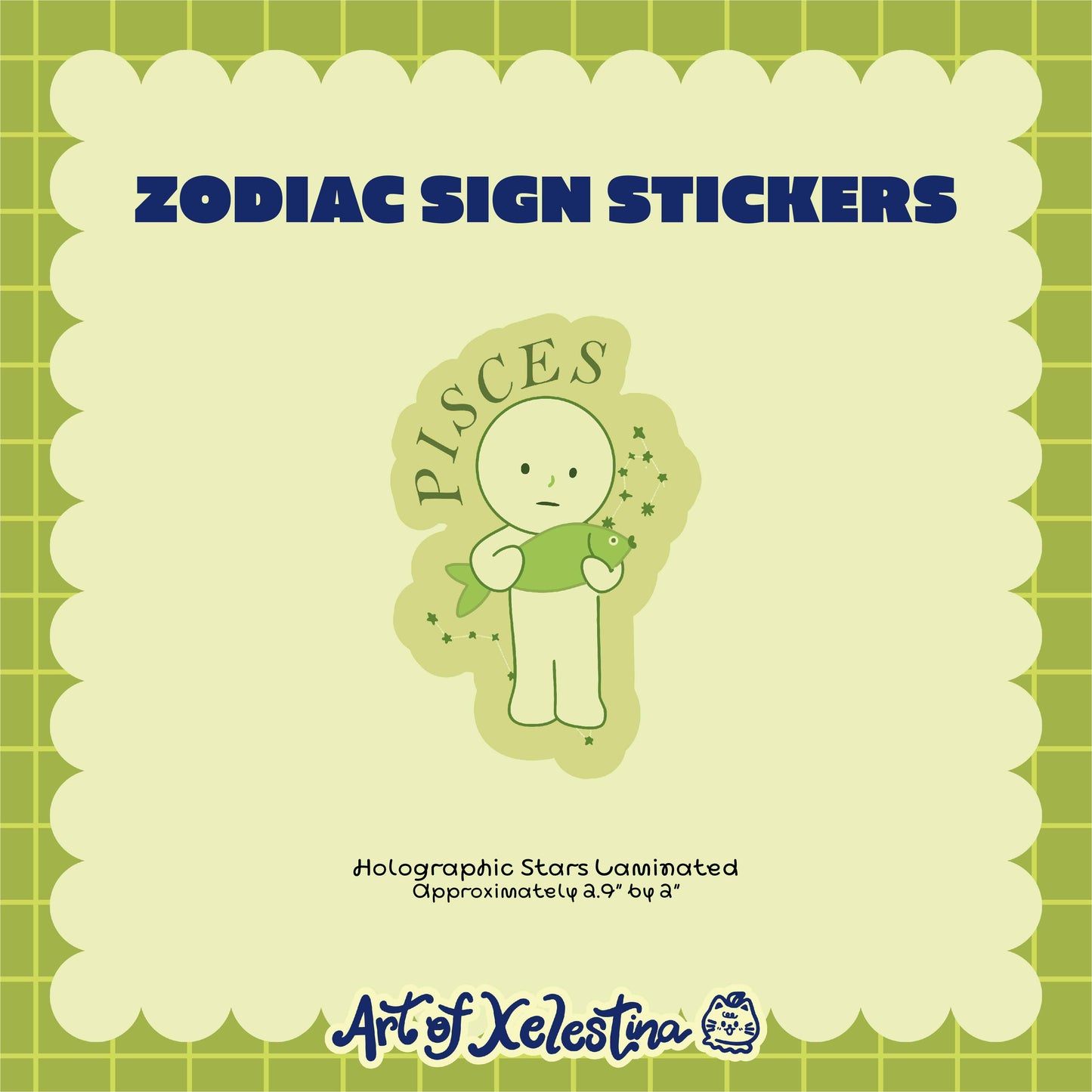 Smiski Zodiac Waterproof Vinyl Stickers