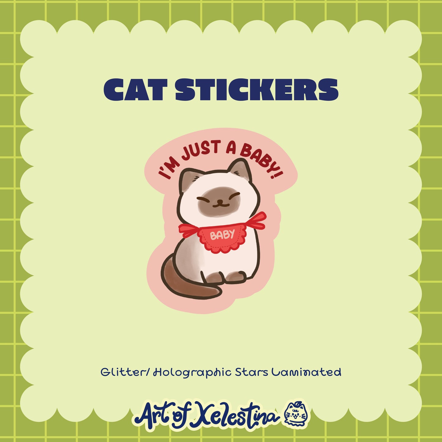 Waterproof Cat Vinyl Stickers