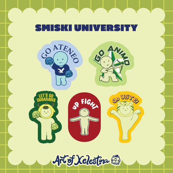Smiski Universities Waterproof Vinyl Sticker