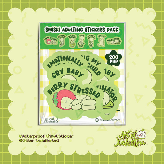 Smiski Adulting Sticker Pack