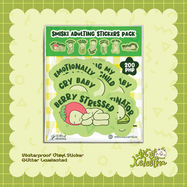 Smiski Adulting Sticker Pack