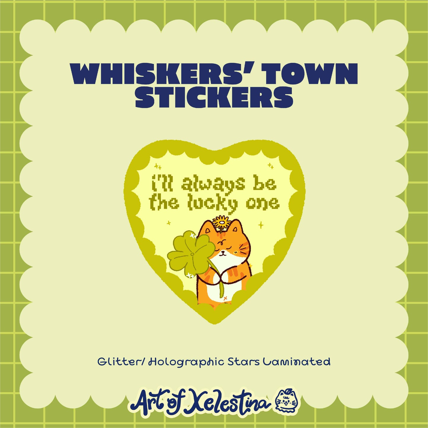 Whiskers' Town Waterproof Vinyl Stickers