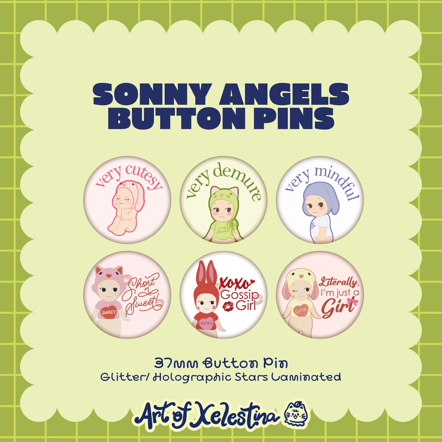Sonny Angels Button Pins