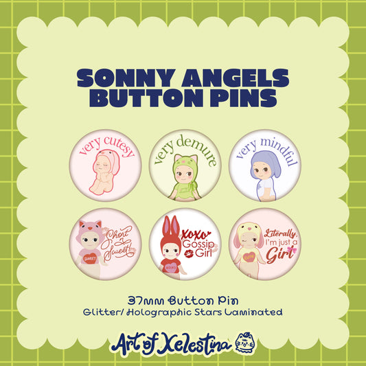Sonny Angels Button Pins