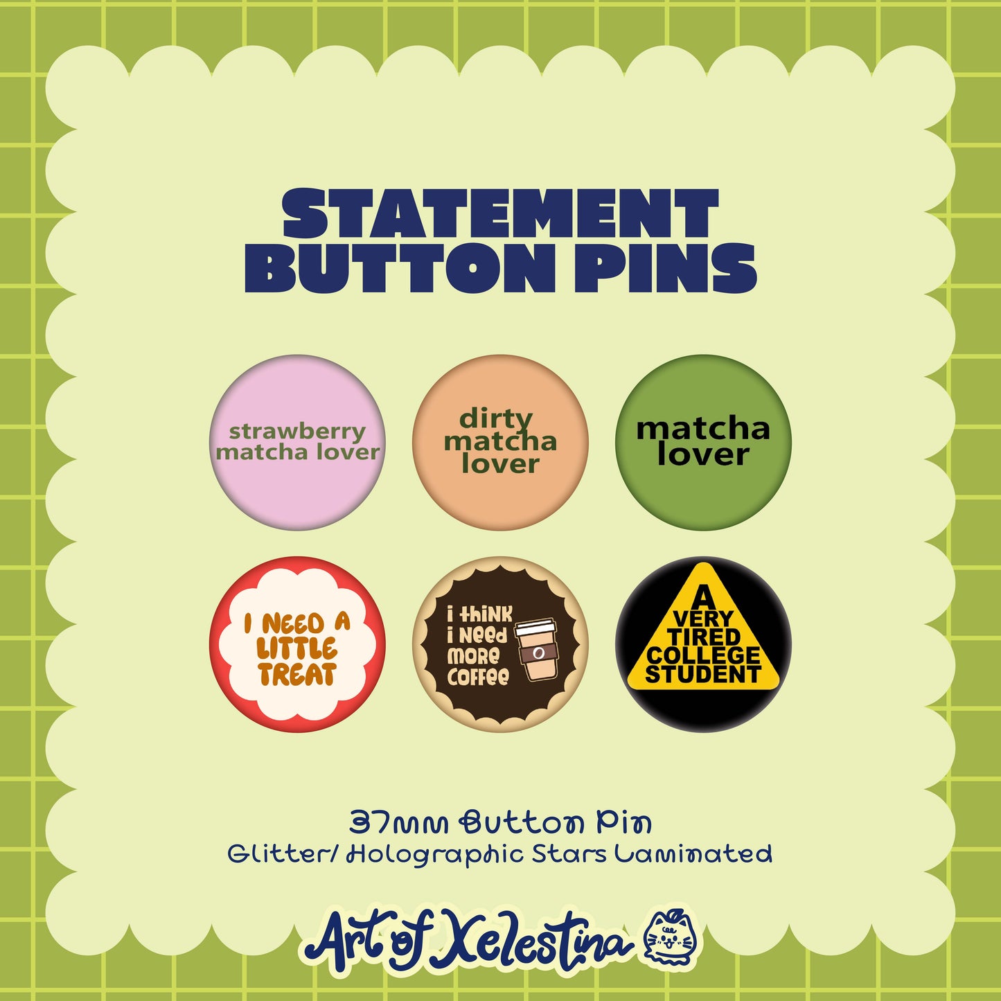 Statement Button Pins