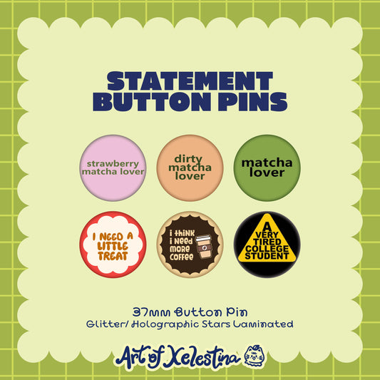 Statement Button Pins