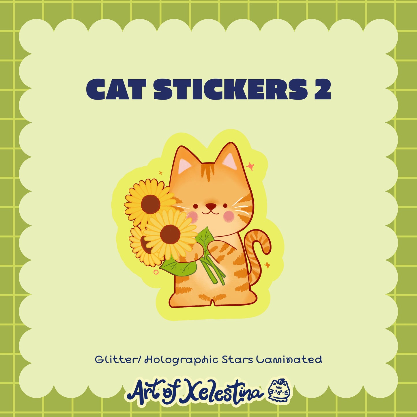 Waterproof Cat Vinyl Stickers Part 2