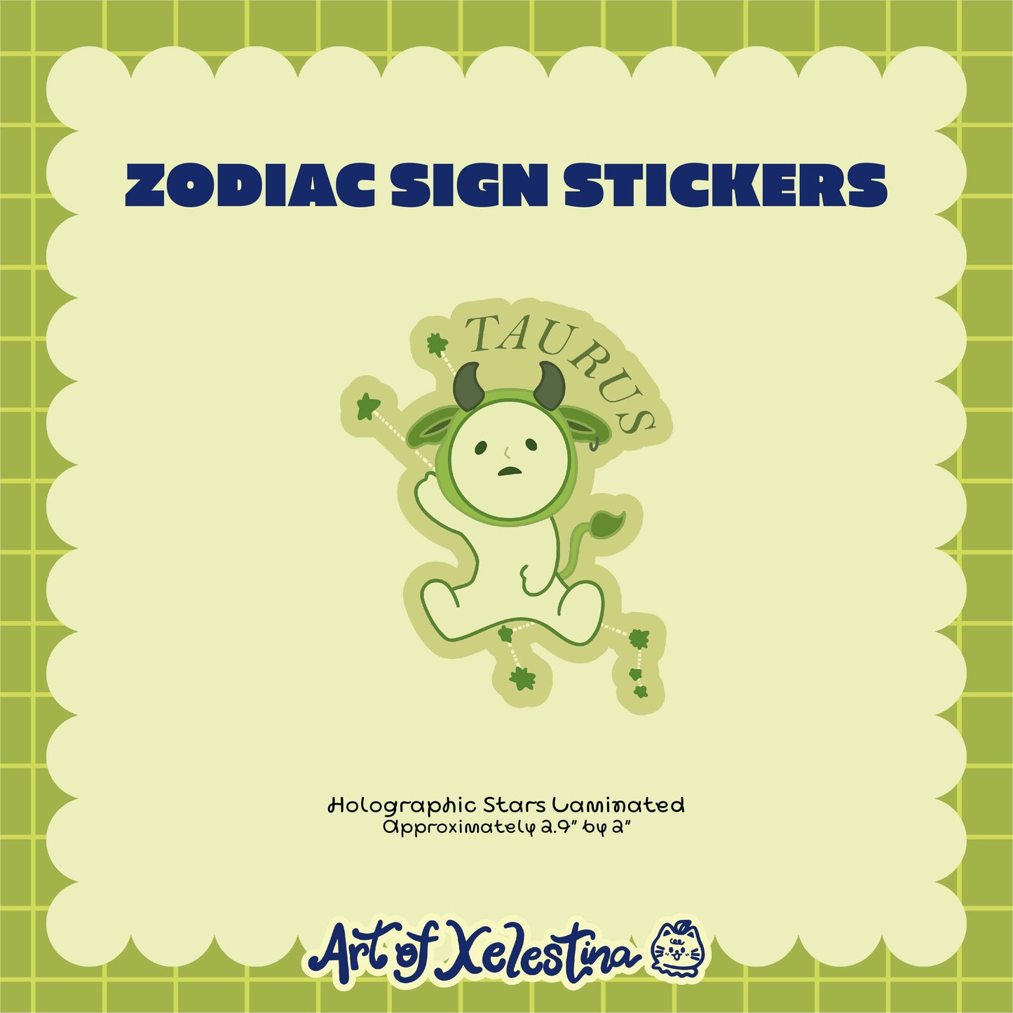 Smiski Zodiac Waterproof Vinyl Stickers