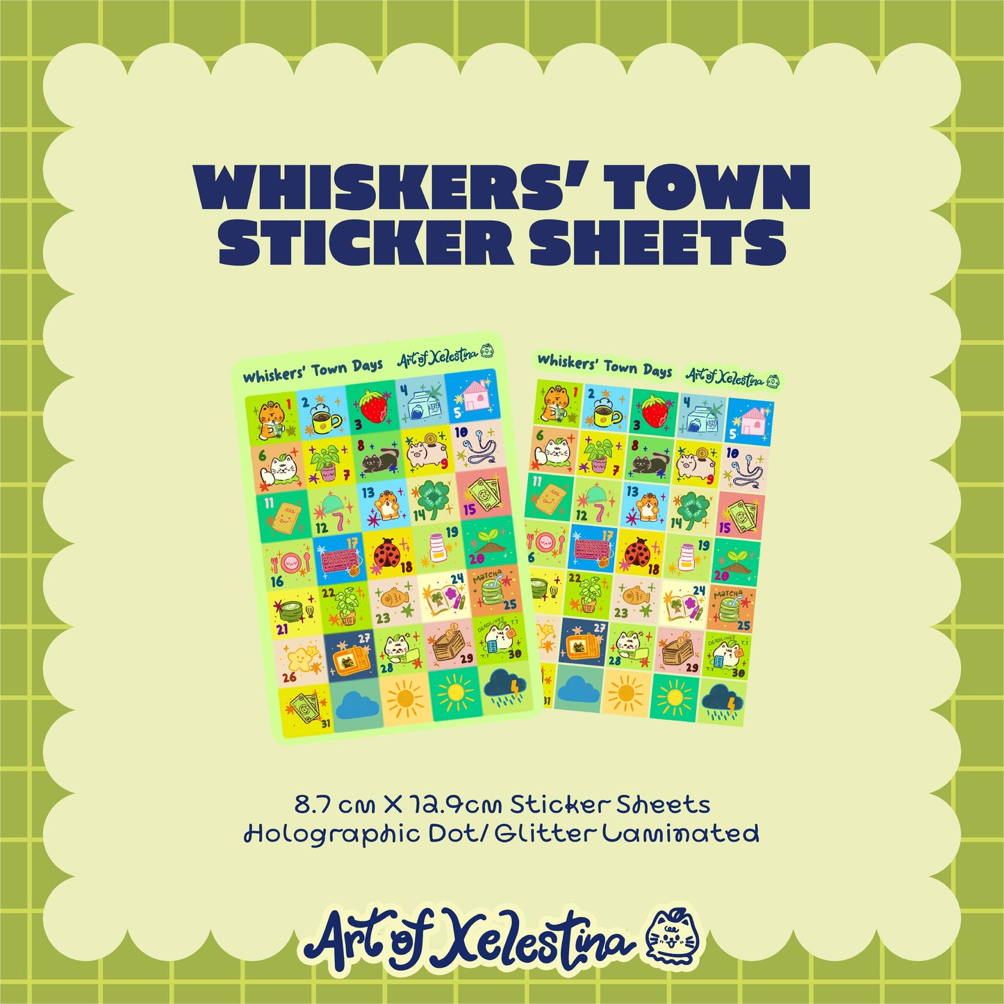 Whisker's Town Sticker Sheets