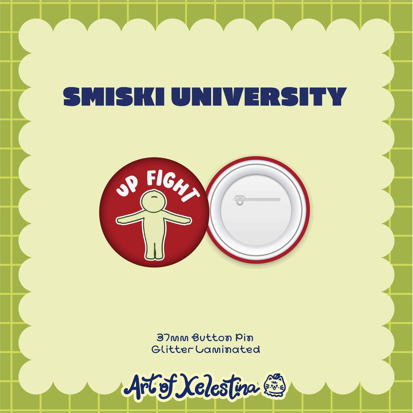Smiski Universities Button Pins
