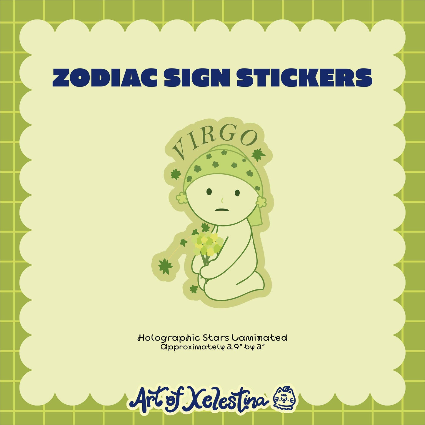 Smiski Zodiac Waterproof Vinyl Stickers