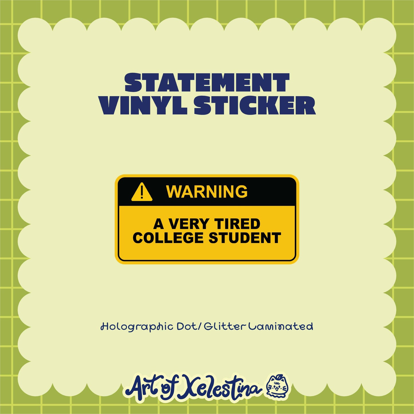 Statement Art Waterproof Vinyl Stickers