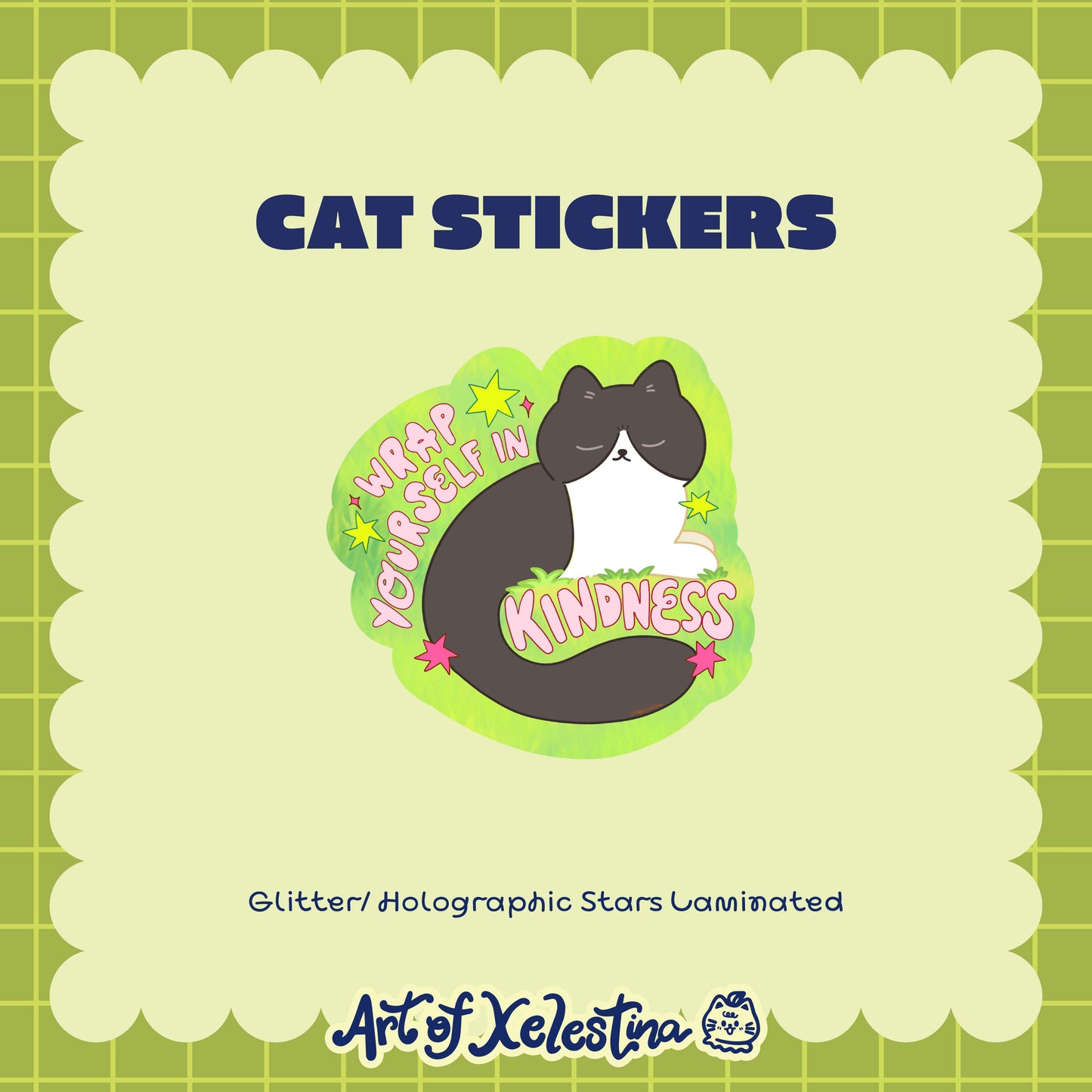 Waterproof Cat Vinyl Stickers Part 3
