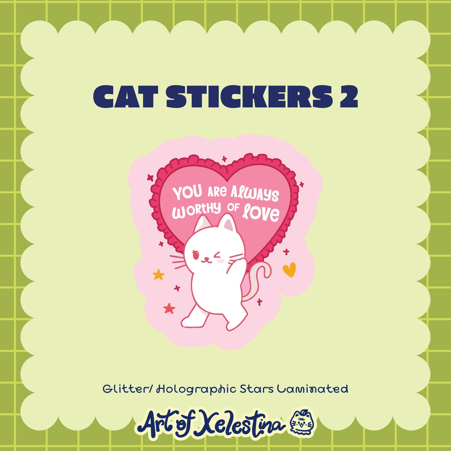 Waterproof Cat Vinyl Stickers Part 2